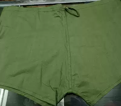 Old-fashioned underwear military green Bayi casual shorts cotton underwear men's four-corner underwear grass green cloth pants