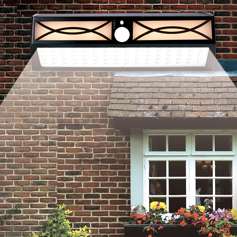Solar Garden Outdoor Lights Home Lighting Street Lights Waterproof LED Wall Lights Outdoor Super Bright Human Body Sensor Hanging Lights