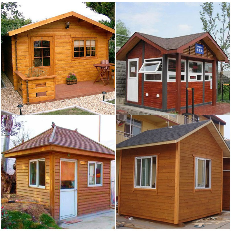 Embalming wood Carbonated Wood Chalet Assembly Mobile Sales Kiosk Milk Tea House Equipment Room Wind Scenic Paviliang Pavilion Customize