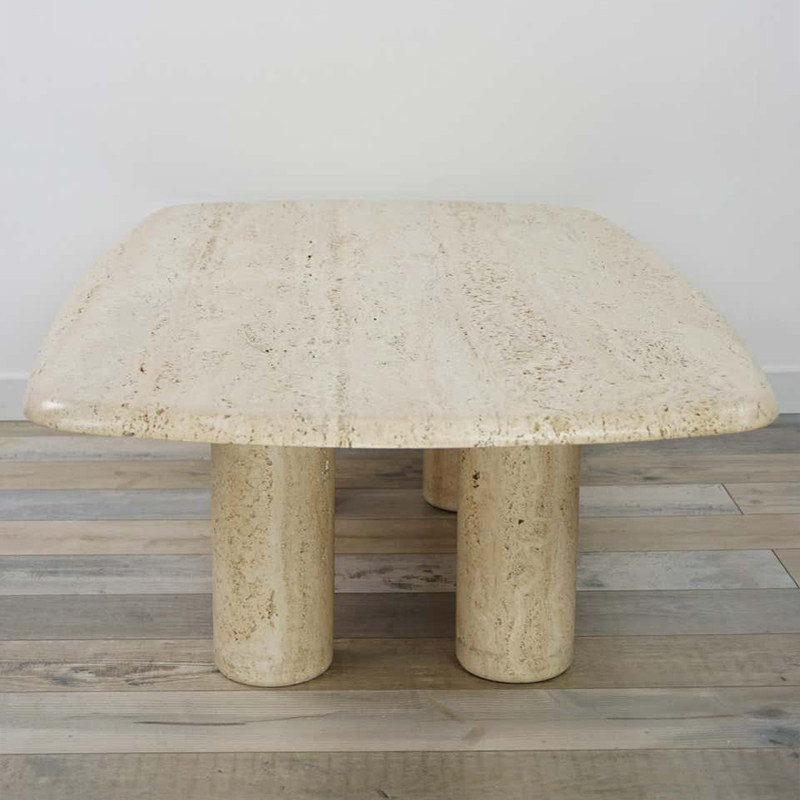 Мраморный стол 设计师的餐桌 意式北欧天然洞石大户型家用饭桌 会议室接待长桌子 OTHER