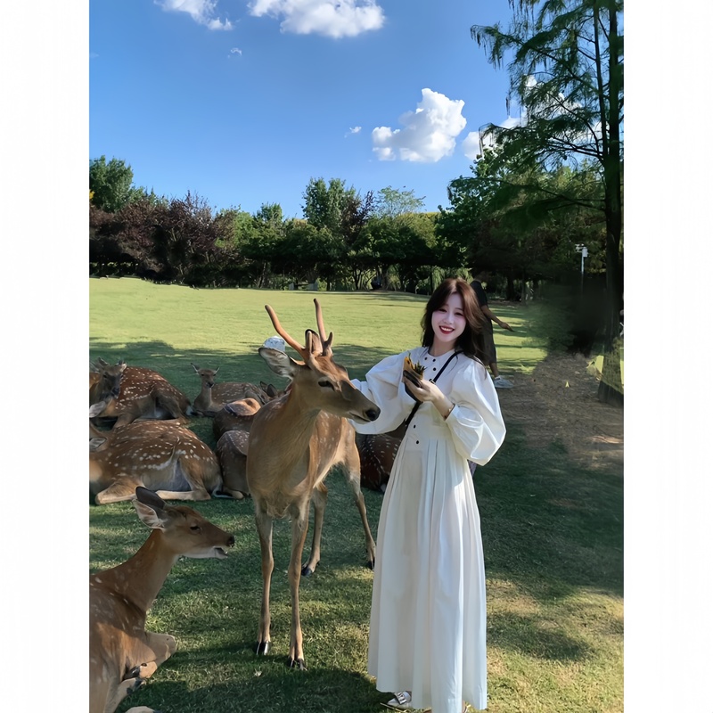 French-Style Tea Break White Waist-Cinching Long-Sleeve Dress for Women 2026 New Spring Sweet and Elegant Pure White Dress for Women
