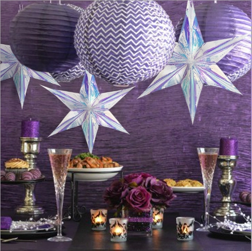 Звезда Пентагона Лахуа висит на День святого Валентина Свадьба на день рождения рождественский украшение ткани неоново