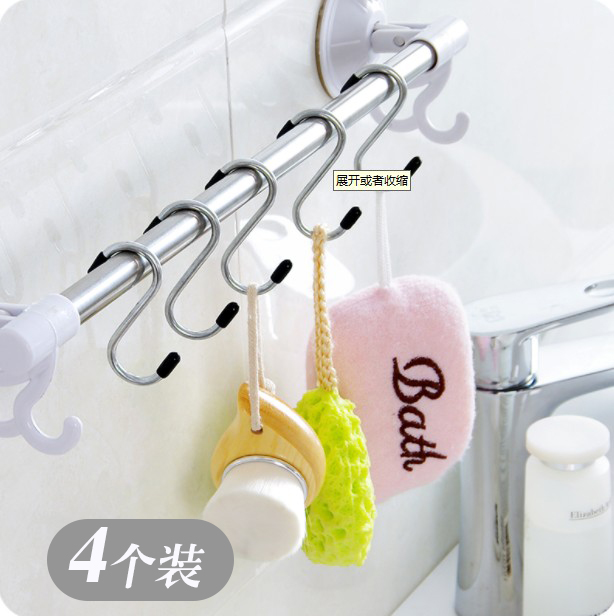 Stainless steel S-hook household multi-function hook s hook kitchen bathroom multi-purpose hook S hook multi-use S-shaped hook metal S hook