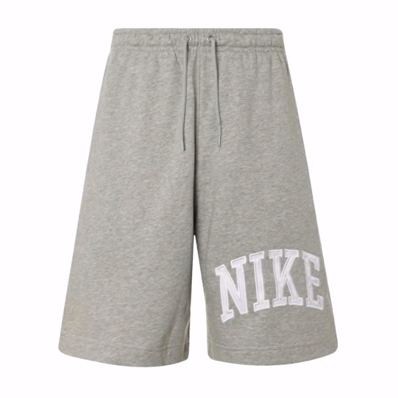 Nike Sportswear Sports Casual Shorts for Men, Dark Gray Heather/Light Smoke Gray/White