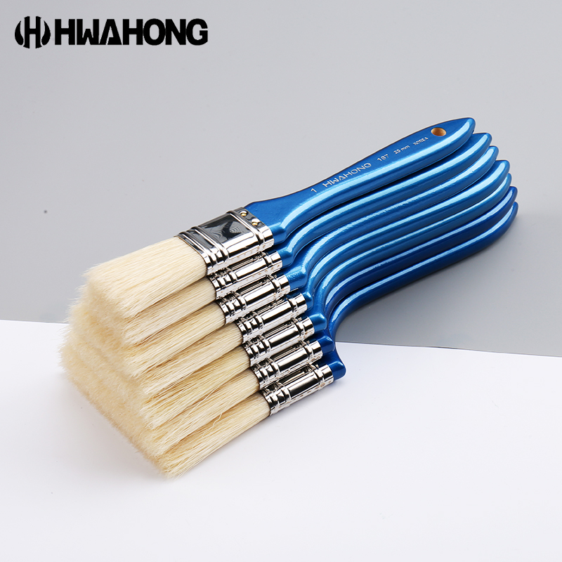 South Korea Hwahong Huahong brush oil painting acrylic long hair short rod plane brush 167 bristle painting brush No. 1-7