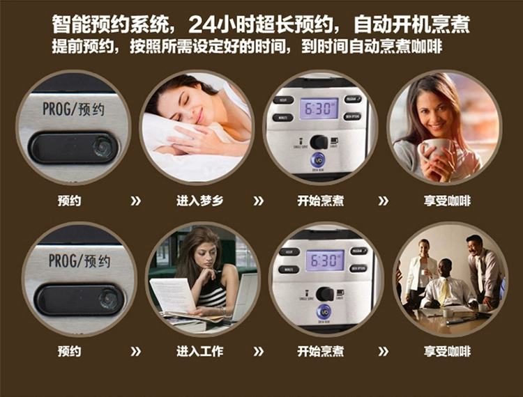 HAMILTON BEACH / Han Mei Chi 49980-CN Máy pha cà phê dành cho người tiêu dùng và thương mại kết hợp nhiều tách - Máy pha cà phê