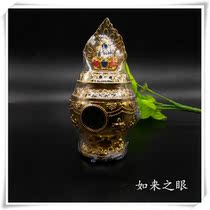 Large number of gilded painted eight auspicious Treasure Bottles Treasure of Mooney Baby Bottle High 16cm Buddhist Supplies