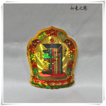 High 9cm ten-phase self-adhesive stickers Tibetan Buddhist crafts evil spirits safe car stickers door stickers