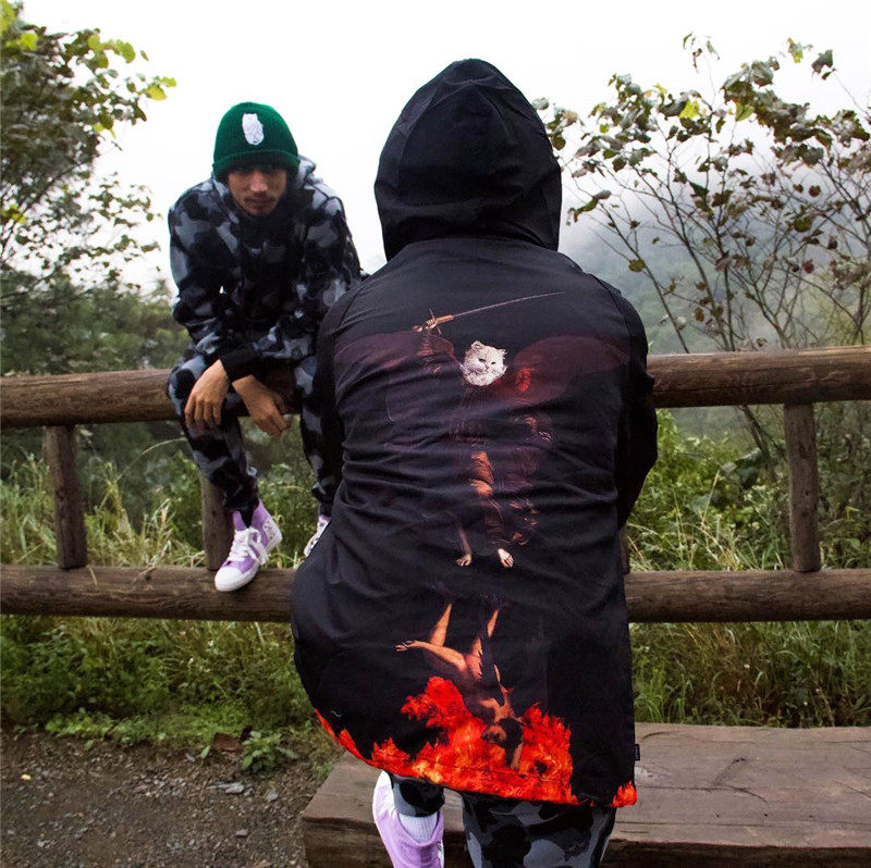hell pit hooded coach jacket