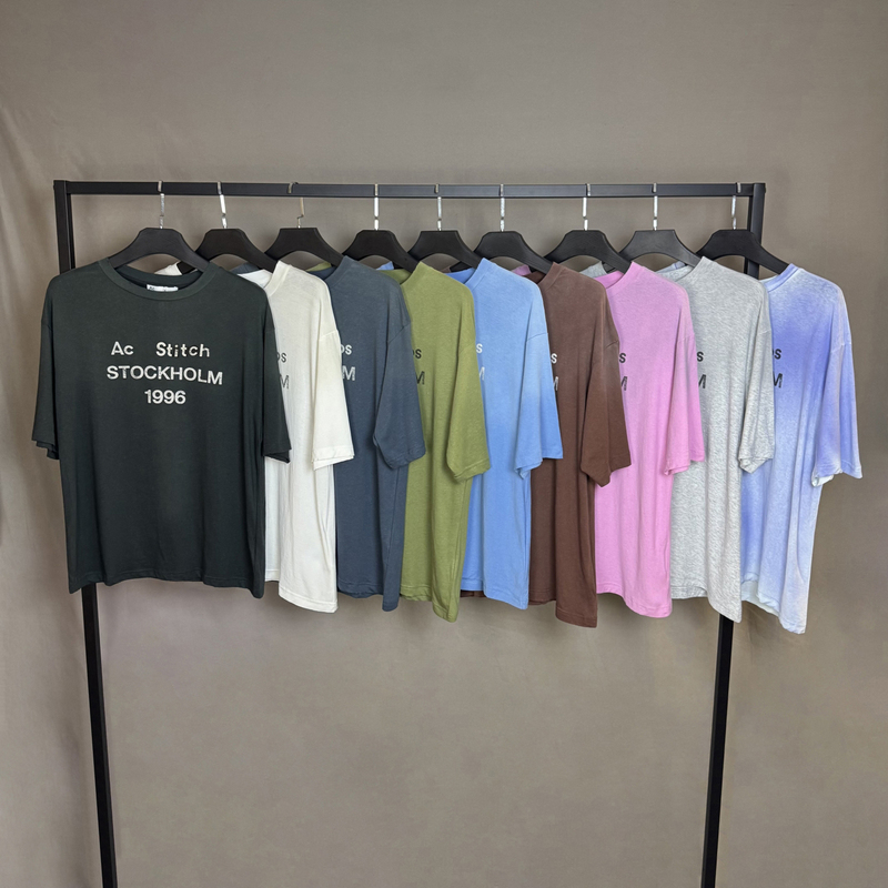 Ceiling Ac Style 1996 Letter Print Cotton and Linen Blend Vintage Distressed Loose Lightweight Short-Sleeve T-Shirt Ceiling Ac Style 1996 Letter Print Cotton and Linen Blend Vintage Distressed Loose Lightweight Short-Sleeve T-Shirt