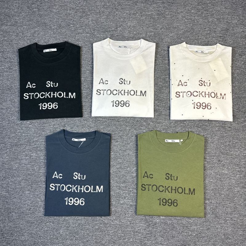 In-Stock Ceiling Ac Style 1996 Letter Print Cotton-Linen Blend Vintage Loose Thin Long-Sleeve T-Shirt for Men and Women
