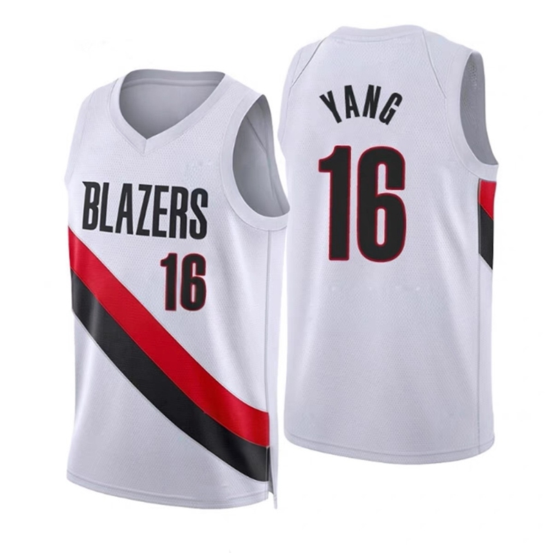 American Version of the Portland Trail Blazers No. 1 Lillard Yang Hansen Sharp Ja Morant Jersey No. 4 Sohan City Basketball Uniform American Version of the Portland Trail Blazers No. 1 Lillard Yang Hansen Sharp Ja Morant Jersey No. 4 Sohan City Basketball Uniform