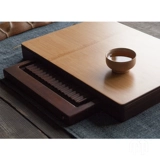 Бамбук+ houze, сухая и влажная пена -в одном бамбуковом чайном подносе, набор ящика Дренаж маленький прямоугольный чай