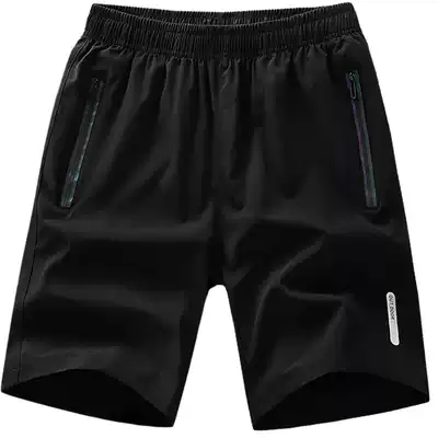 Outdoor sports shorts men's and women's running fitness five-point pants summer trend loose large size quick-drying pants large size five-point pants