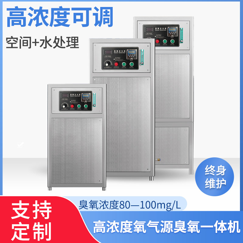 100g high concentration ozone water machine water treatment oxygen source ozone generator large industrial sewage disinfection machine