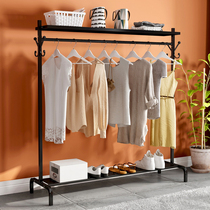 Hanging rack Floor-to-ceiling bedroom drying rack Single rod folding indoor balcony drying clothes rack Simple storage cooling clothes rod