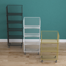 Kitchen Containing Shelf Floor Multilayer Small Trolley Removable Home Vegetable Basket Toy Vegetable Basket Fruit Shelf