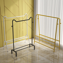 Simple clothes hanger indoor dorm clothes hanger bedroom floor shelve clothes rack clothes hat frame home balcony single pole hanging hanger