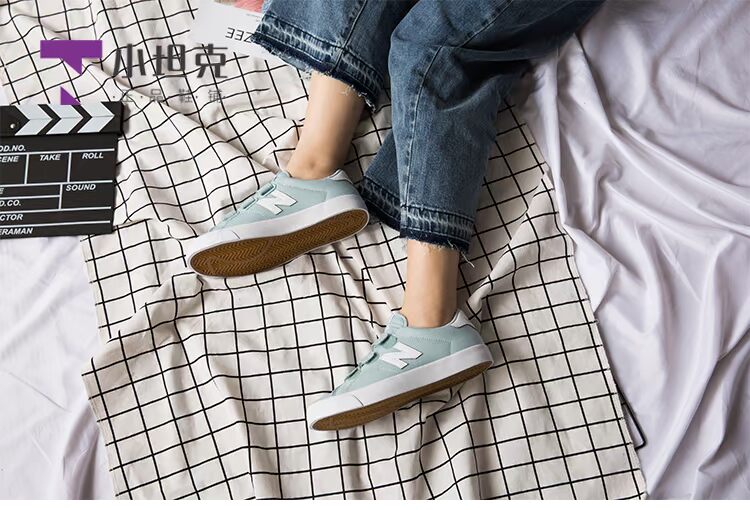 Giày New Balance / NB đuôi xanh Velcro giày nam và nữ giày vải AM210VPK VWR VBL VWG - Dép / giày thường giày thể thao trắng