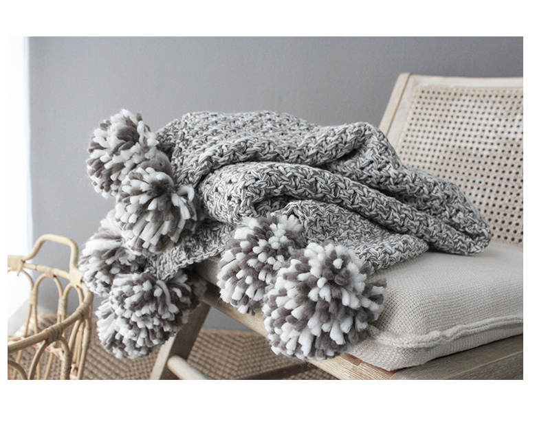 mạng nordic bóng sofa đỏ đan len rơi và mùa đông giải trí và chăn khăn choàng trang trí chân mền giường - Ném / Chăn chăn lông cừu loại nào tốt