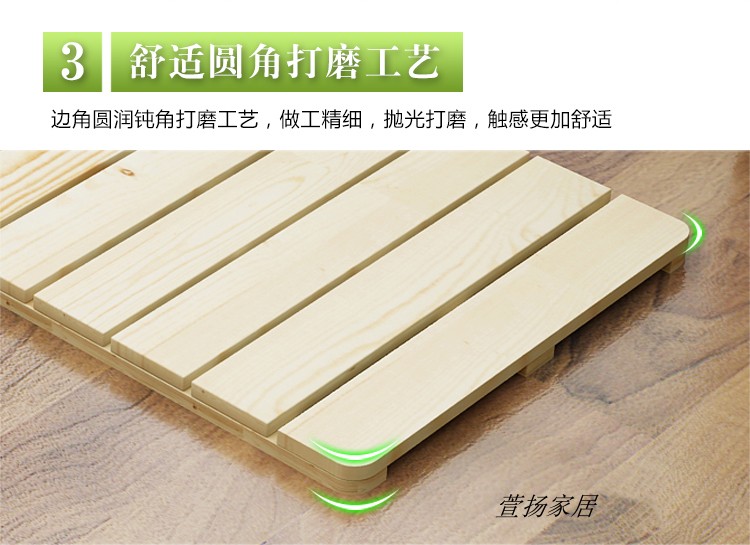 Trẻ em gỗ rắn ban giường cứng duy nhất eo môi trường bé nệm khung giường sofa gỗ cứng 1.5 có thể được tùy chỉnh - Giường giường ngủ gấp gọn