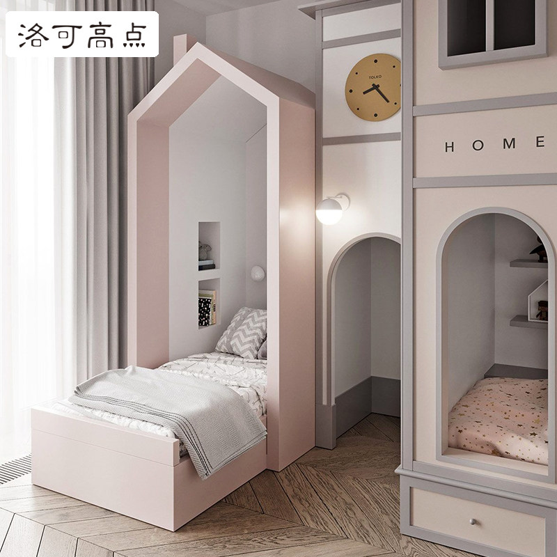 Europeanstyle highend children's dream princess bed personality