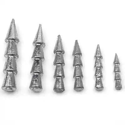 Luya soft bait counterweight lead-free neko rig fishing group soft worm lead sinker Texas inverted fishing sinker small black clip nail lead-free accessories