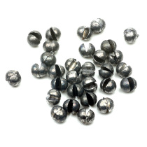 Silver-white quick opening bite lead bare round opening lead raft fishing clip lead drop fishing micro-lead counterweight fishing gear fishing accessories