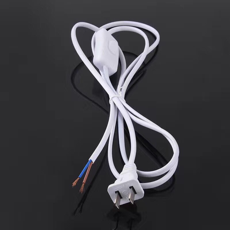 Thickened All-Copper Wire 1m to 5m Switch Power Cord, Desk Lamp Switch Cord, Switch Power Cord, Universal for 100W and Below