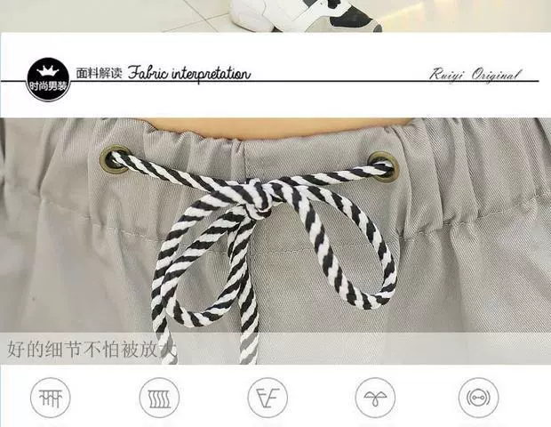 Mùa hè lỏng lẻo chàng trai giản dị quần short quần bò cạp nam đất xã hội ba điểm 4 điểm quần nhanh khô 3 bốn quần