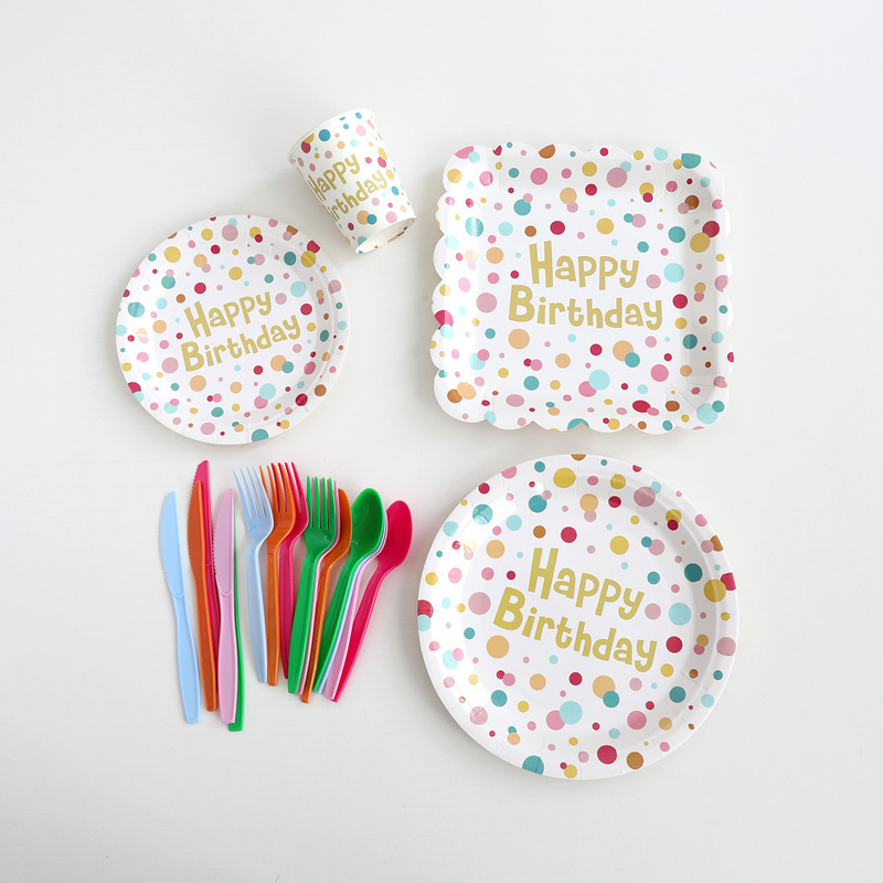 Disposable Birthday Party Tableware Scene Decoration Dessert Table Cake Plate Kidsren's Party Plate Tablecloth Disposable Birthday Party Tableware Scene Decoration Dessert Table Cake Plate Kidsren's Party Plate Tablecloth
