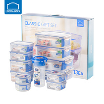 Lotto clasp fresh box freezer box PP material fresh sealed box kitchen refrigerator storage box 13 sets