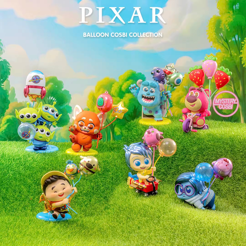 Authentic Hottoys Pixar Balloon Series Blind Box Cosbi Youyou Three-Eyed Boy Figure Girl Gift