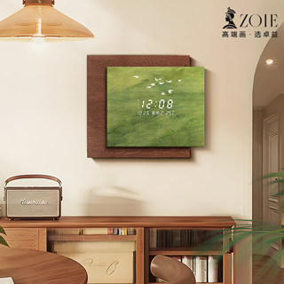 Medieval Style Restaurant Wall Clock with Digital Display, Creative Clock, Retro Art Clock, Living Room Electronic Clock, Wall Hanging Clock