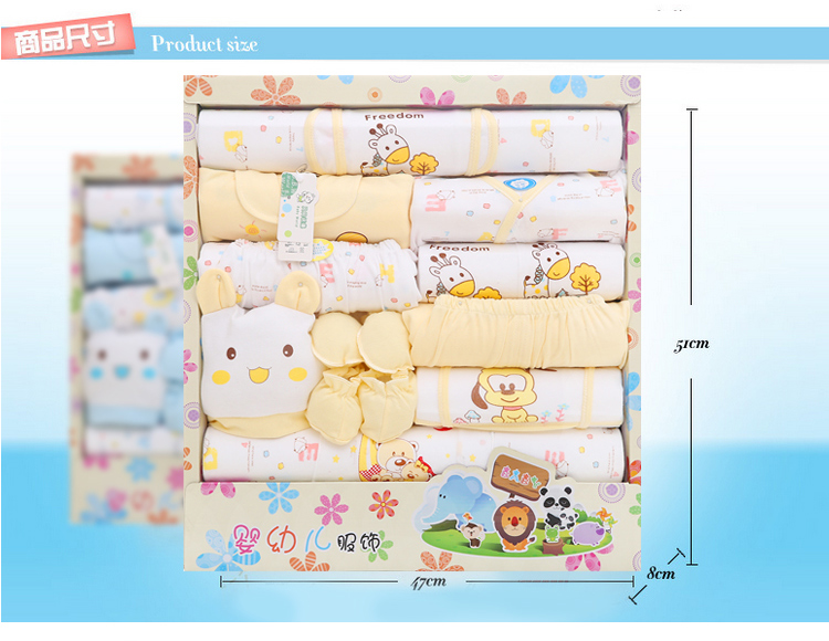 Bông bé quần áo hộp quà tặng 0-3 Tháng Sáu sơ sinh nam giới và phụ nữ bé đồ lót hộp set mùa thu và mùa đông sinh ra trăng tròn lễ