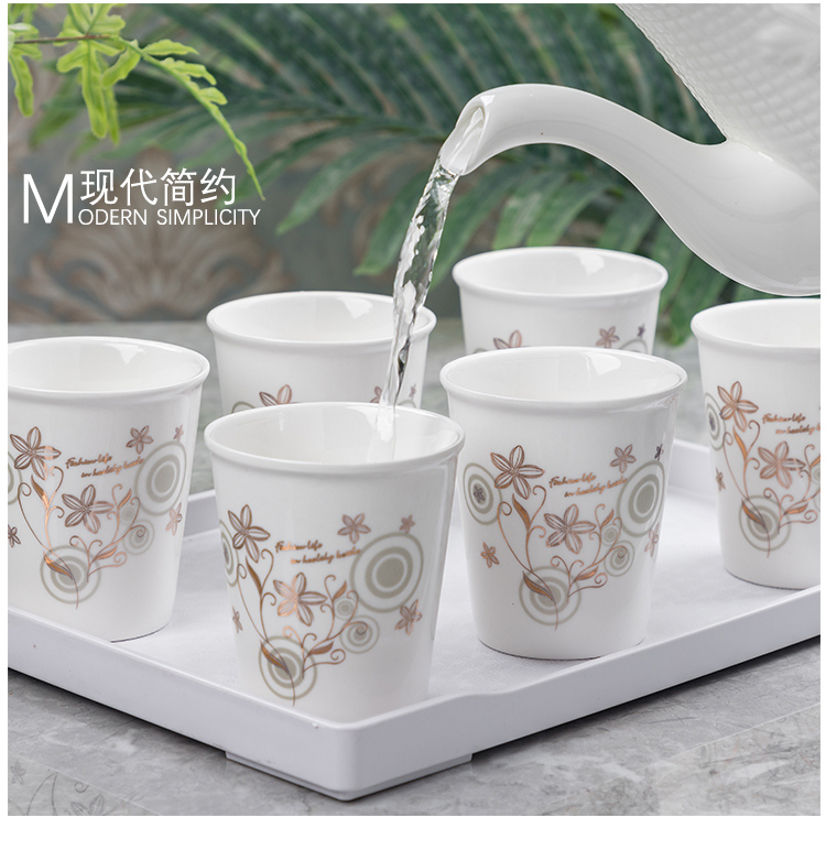 Nhà mới phòng khách dễ thương siêu dễ thương uống nước cốc đặt cốc gốm cốc cốc đơn giản nhỏ tươi - Tách bình tập uống nước cho bé