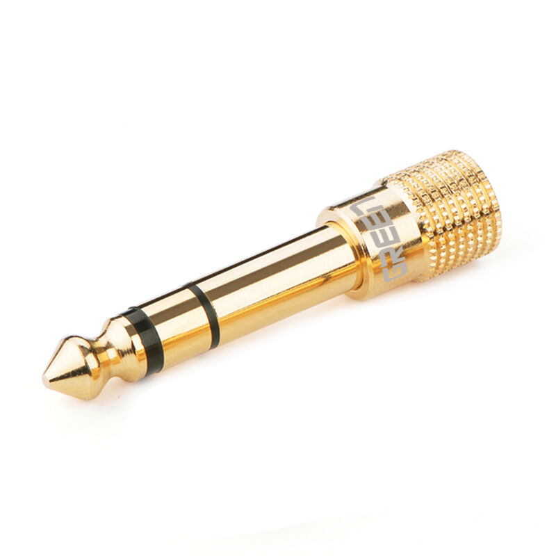 Green Union 6 5 turns 3 5 Adapter Mm Acoustic Guitar Audio Plug Electronic Organ Drum Electronic Organ Headphone Converter
