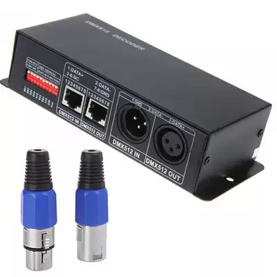 LED lights with 5050 colorful RGB dedicated DMX512 decoder controller dimmer switch three channels four channels