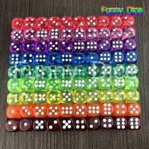 Foreign trade export quality 14mm rounded round light dice drinking color Cup game accessories conventional points plug color