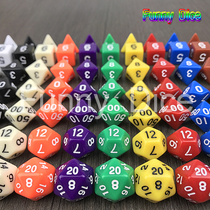 7PCs set digital dice color color color color game accessories dice multi-faceted dice high quality board game