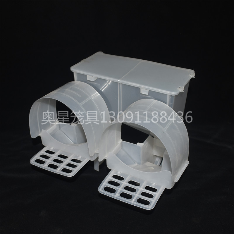 Pigeon tự động trung chuyển công suất lớn máng tự động hộp đơn và đôi máng chống cho ăn chim bồ câu - Chim & Chăm sóc chim Supplies lồng chim gỗ