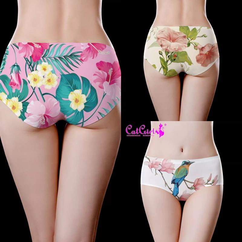 007 2026 New Popular Women's Underwear Pure Cotton Antibacterial Crotch Mid-Waist Seamless Breathable Comfortable Briefs 007 2026 New Popular Women's Underwear Pure Cotton Antibacterial Crotch Mid-Waist Seamless Breathable Comfortable Briefs