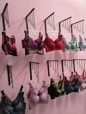 Wall shelf Fixed wall-mounted underwear shelf Bra wall display rack Underwear store wall-mounted display shelf