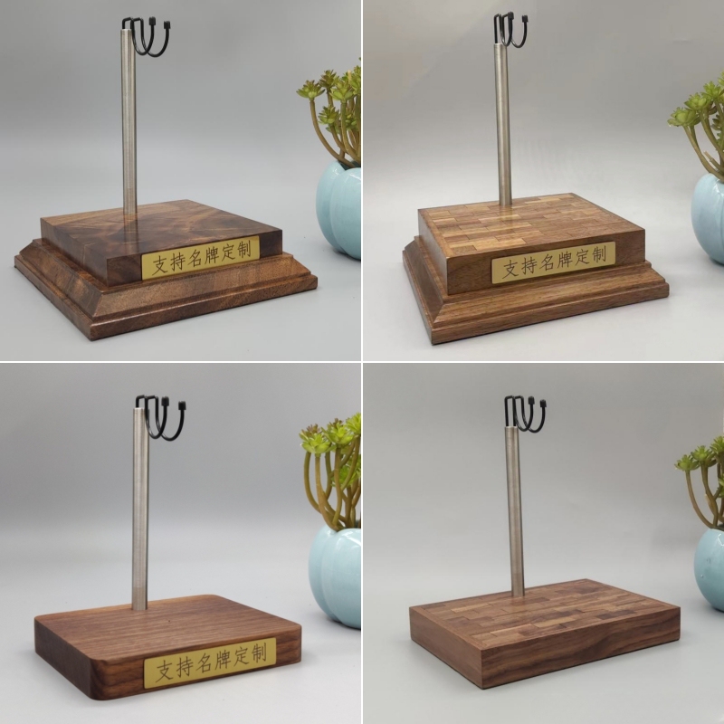 North American Black Walnut Solid Wood 1/6 Scale Action Figure Stand Base, Telescopic U-Shaped Multi-Functional Fixed Platform for Dolls North American Black Walnut Solid Wood 1/6 Scale Action Figure Stand Base, Telescopic U-Shaped Multi-Functional Fixed Platform for Dolls
