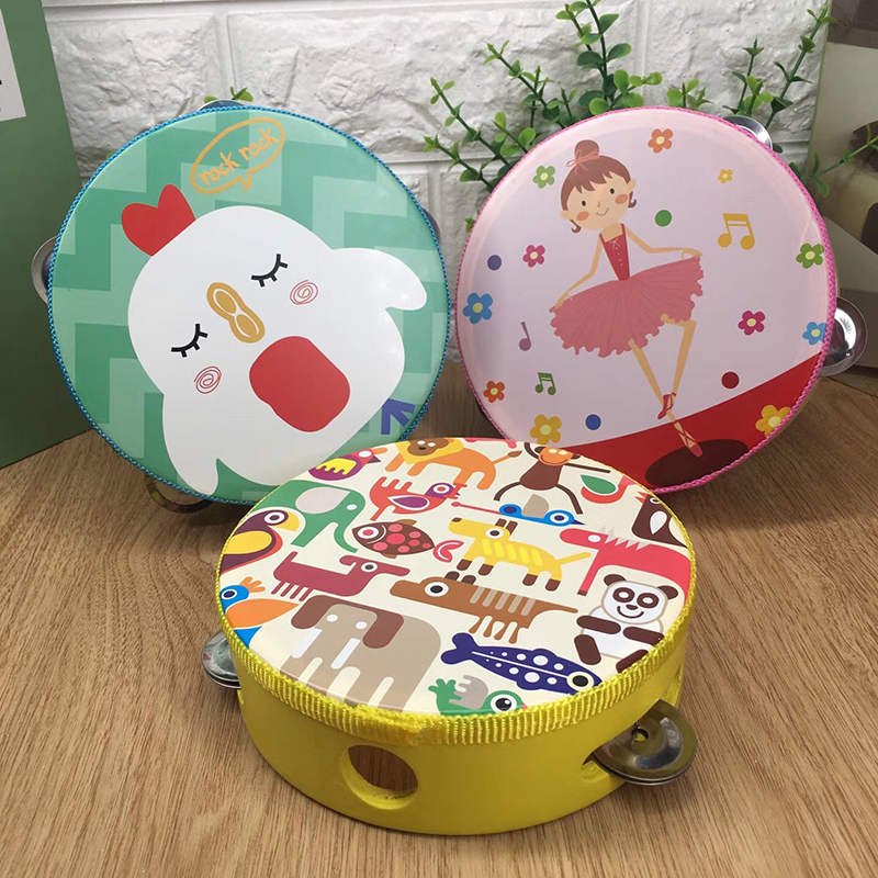 Olf tapped drum cartoon percussion instruments children's hands rocking drum drum drum music toys