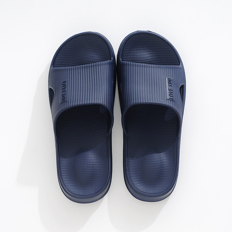 Imported Vietnamese rubber men and women summer home use soft bottom non-slip slippers couple bathroom bath thick bottom sandals