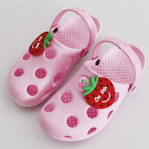 Vietnam imported slippers women strawberry watermelon lemon slippers hole shoes sandals slippers dual use shoes fruit DN1819