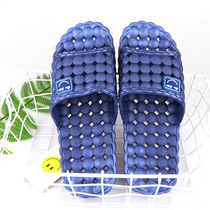 Vietnam imported rubber slippers for men and women bathroom loophole drag couple drag hollow smiley face small grape granule candy color