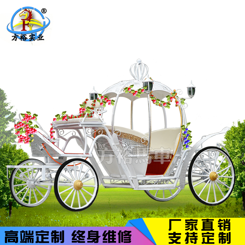 Rental Cinderella Pumpkin Diamond Carriage Ornament Sightseeing European Princess Wedding Carriage Decoration Model Customization