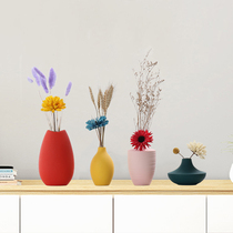 Creative Ceramic Small Vase Modern Simplicity North European Wind Dried Flowers Flower Arrangement Home Adornment Living-room TV Cabinet Hem